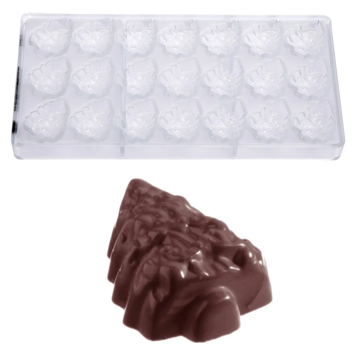 Chocolate World Chocolademal Kerstboom (21x) 40x30x15mm Outlet