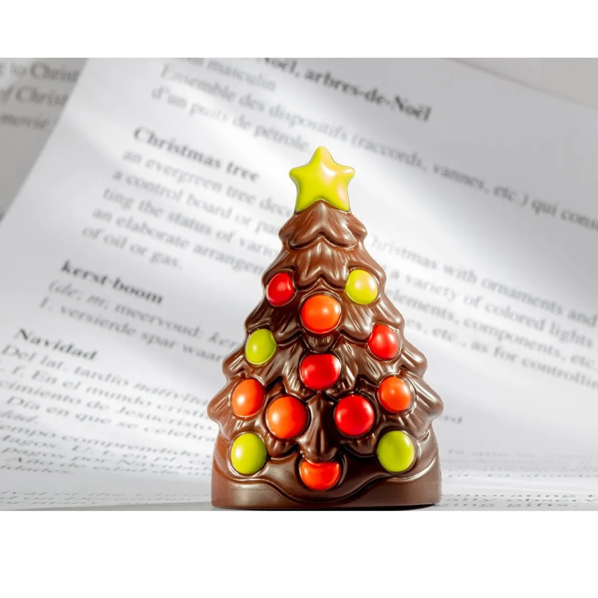 Chocolate World Chocolademal Kerstboom (4x) 90x59x24,5mm Clearance
