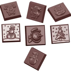 Chocolate World Chocolademal Kerst Ass. (21x) 31x10mm Discount
