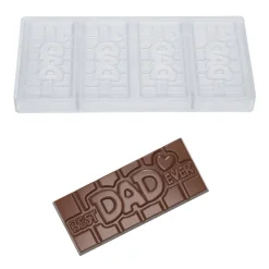 Chocolate World Chocolademal Tablet Best Dad (4x) 118x50mm Hot
