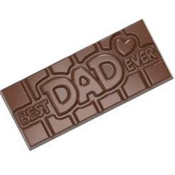 Chocolate World Chocolademal Tablet Best Dad (4x) 118x50mm Hot