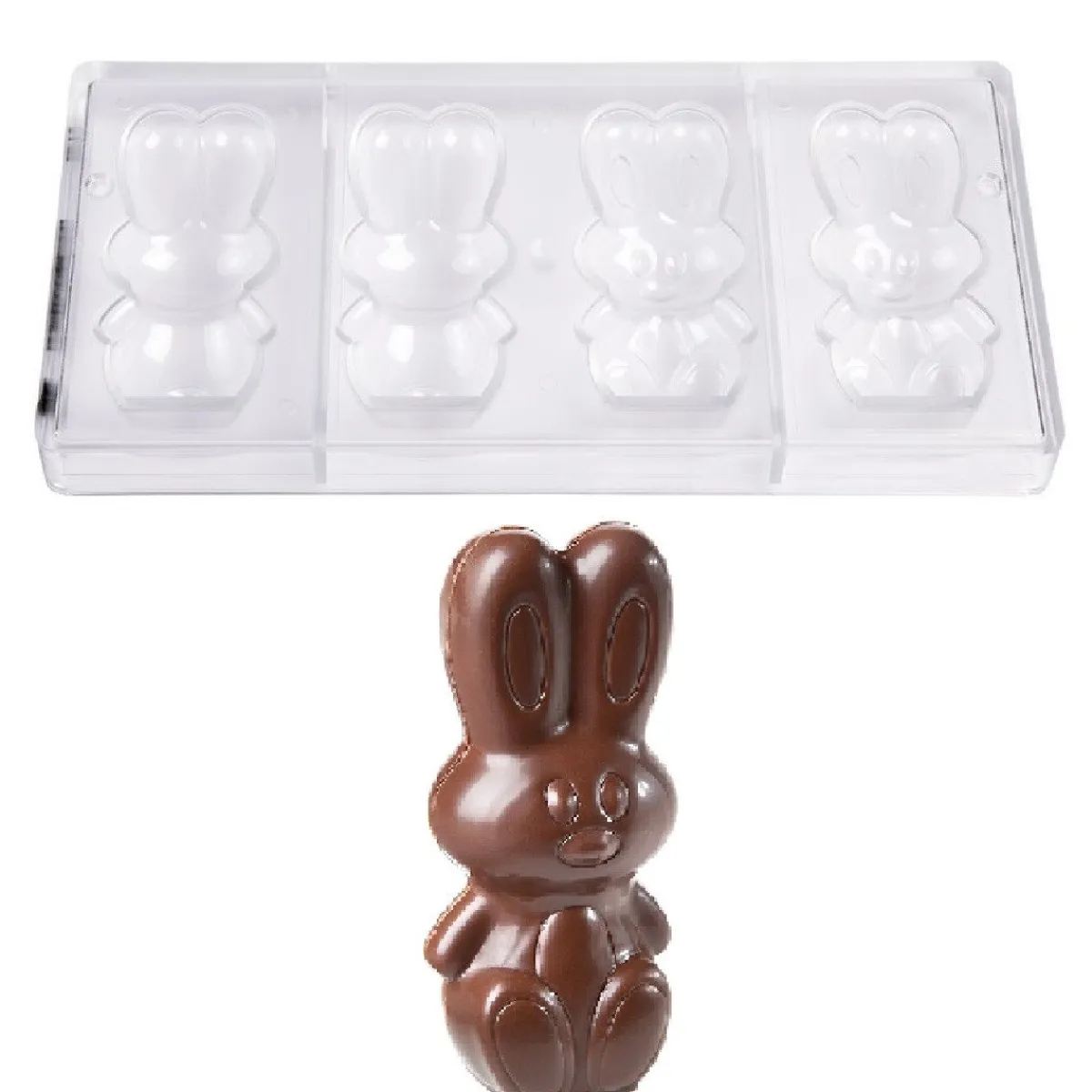 Chocolate World Chocolademal Konijn (2x) 99,5mm Hot