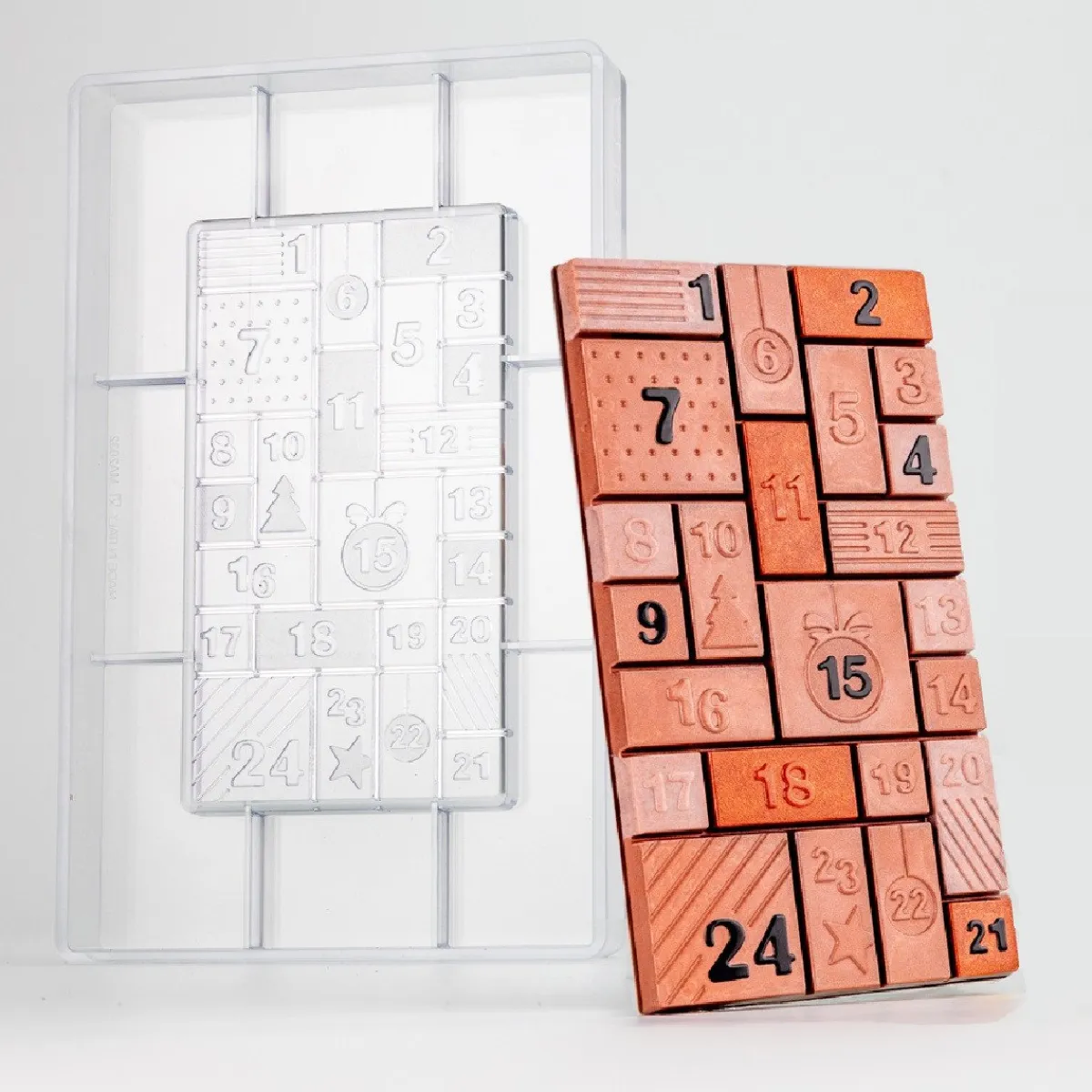 Martellato Chocolademal Countdown Adventskalender Tablet 10x18cm Best