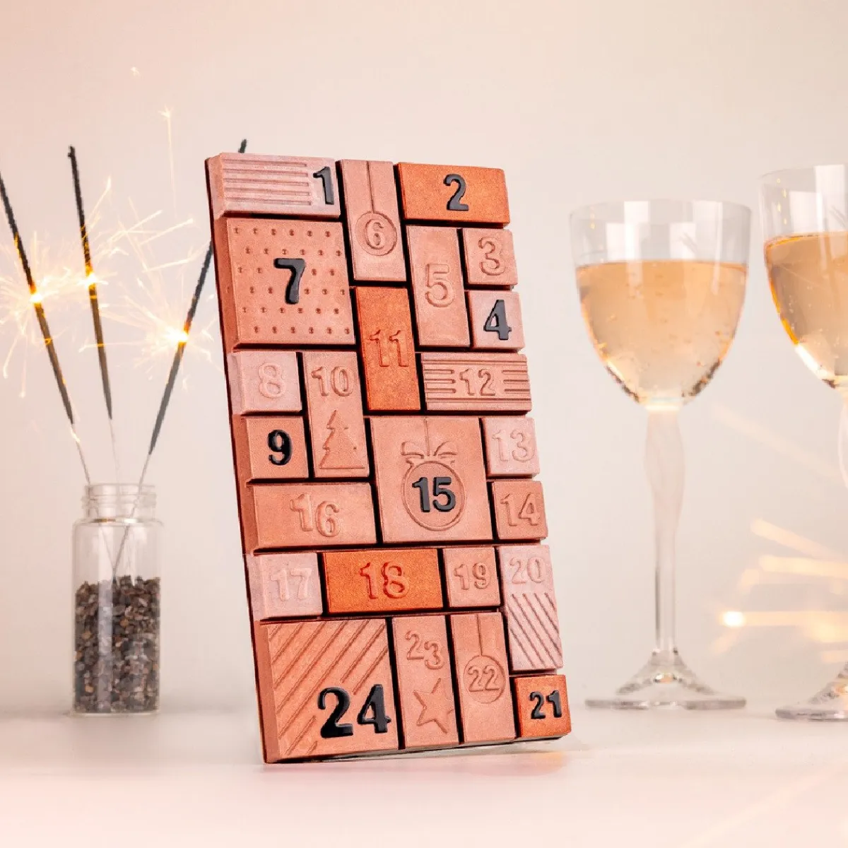 Martellato Chocolademal Countdown Adventskalender Tablet 10x18cm Best