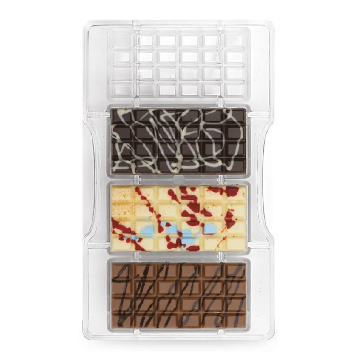 Decora Chocolademal Klassiek Tablet (4x) 85x42x10(h)mm New