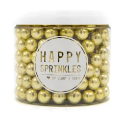 Happy Sprinkles Chocolade Parels M Gold Metallic 90g Online