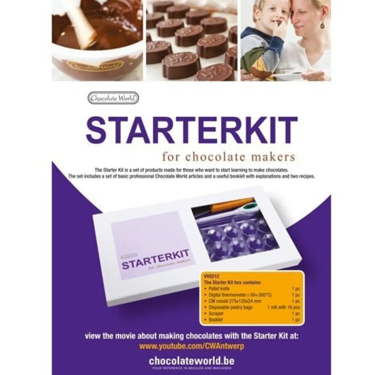 Chocolate World Chocolade Starterskit 6-delig Hot