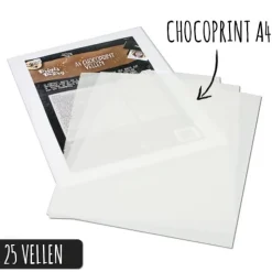 Prints on Pastry Chocoprint sheets A4-formaat (25 vellen) Outlet