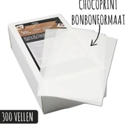 Prints on Pastry Chocoprint sheets Bonbon-formaat (300 vellen)