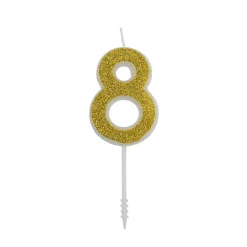 Overig Cijferkaars Goud Glitter #8 Sale