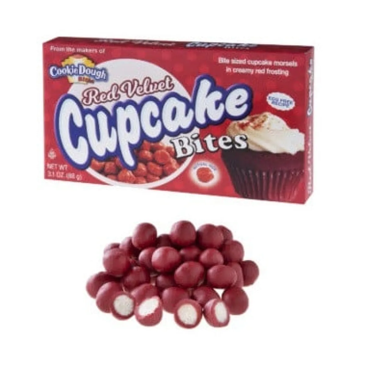 Overig Cookie Dough Bites Red Velvet Cupcake 88g
