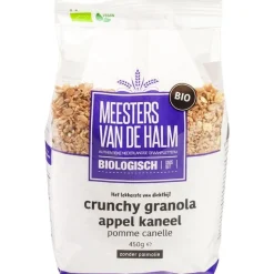De Halm Crunchy Appel-Kaneel Biologisch 450g Clearance