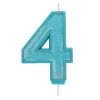 Culpitt Cijferkaars #4 Blauw met Glitter Best