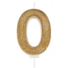 Culpitt Cijferkaars #0 Goud met Glitter Hot