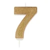 Culpitt Cijferkaars #7 Goud met Glitter Clearance