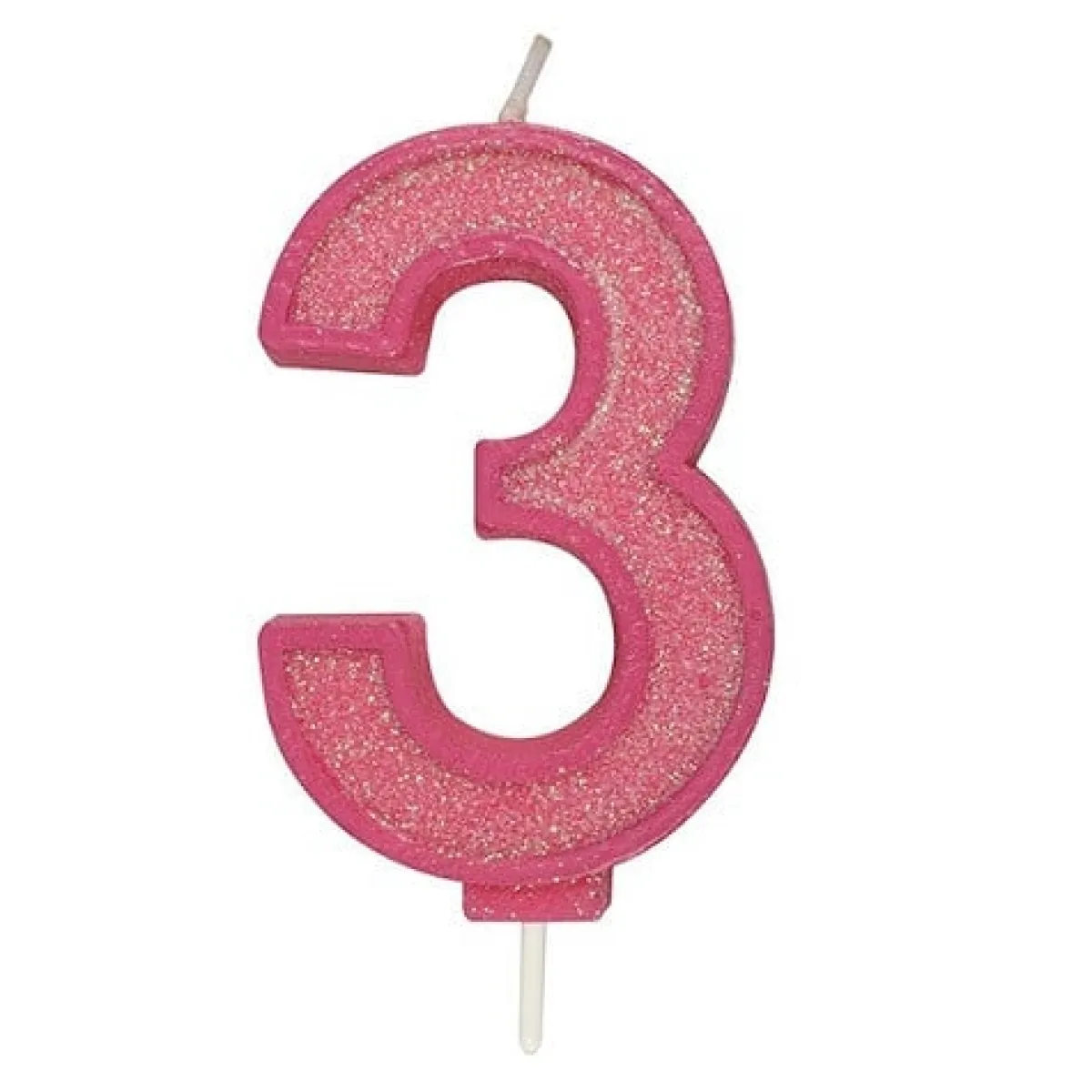 Culpitt Cijferkaars #3 Roze met Glitter Clearance
