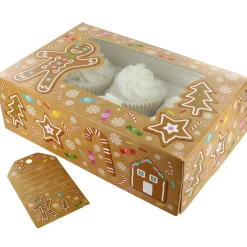 Culpitt Cupcake Doosje 6/12 Gingerbread(tray-venster) 20st. Best