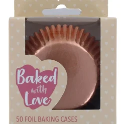 Culpitt Cupcake Vormpjes Folie Rosé Goud 50mm 50st. Hot