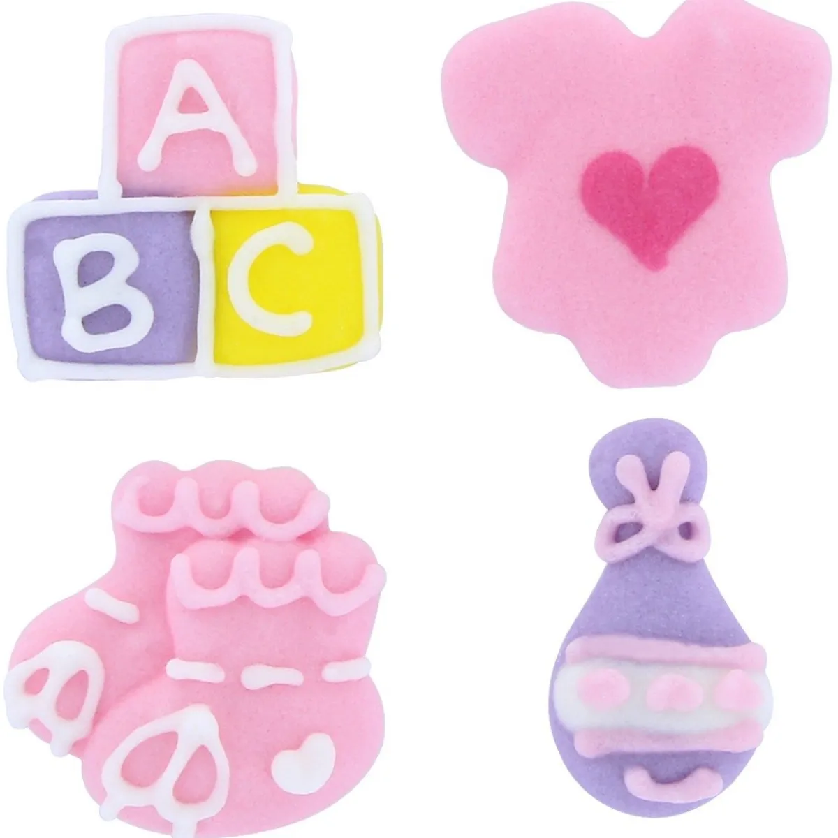 Culpitt Suikerdecoratie ABC Baby Roze 12st. Hot