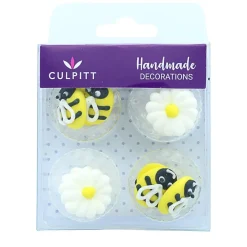Culpitt Suikerdecoratie Bijen & Madeliefjes 25mm 12st. Discount