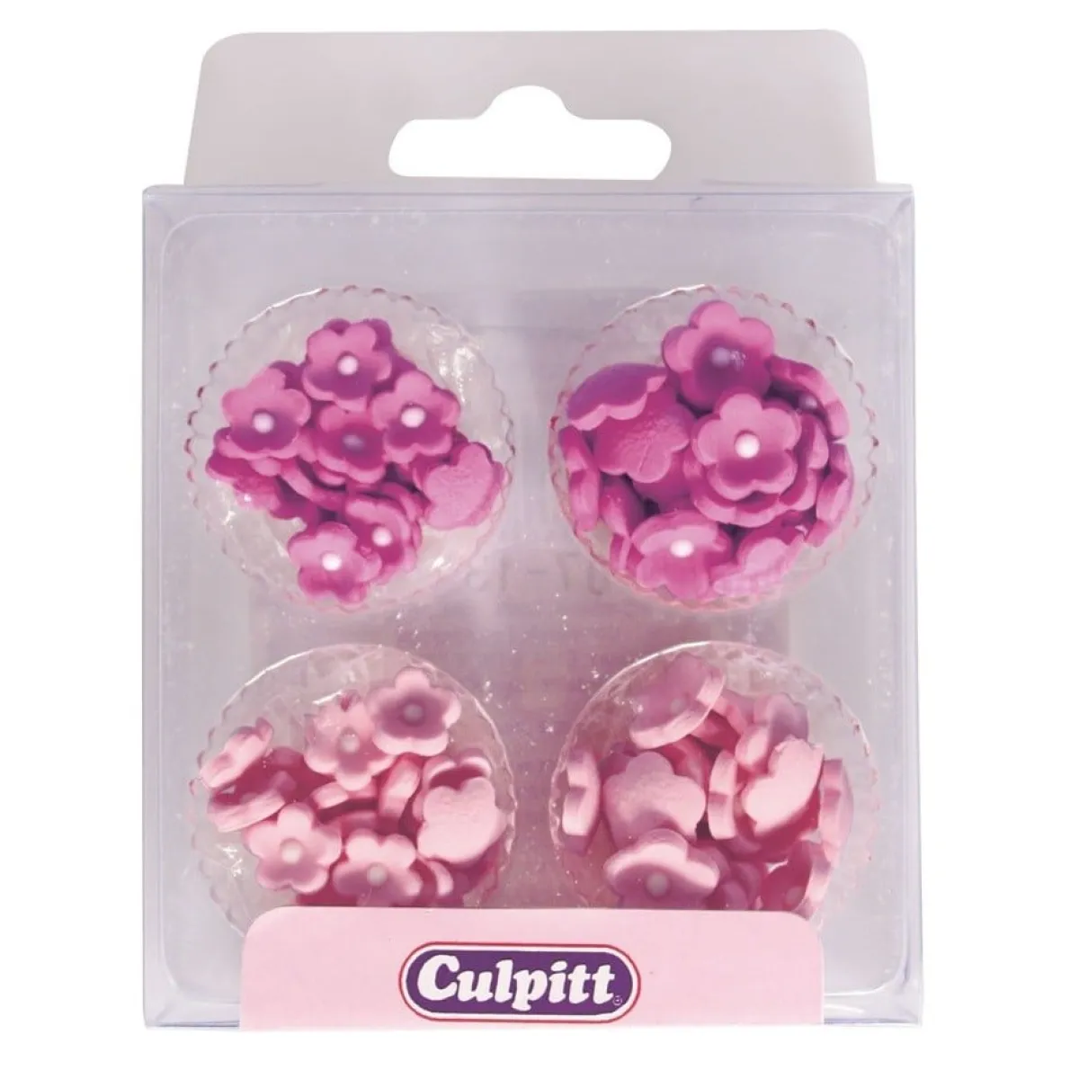 Culpitt Suikerdecoratie Bloempjes roze Ø6mm / 100st. Online