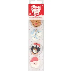 Culpitt Suikerdecoratie Kerst Vrienden 25mm 12st.
