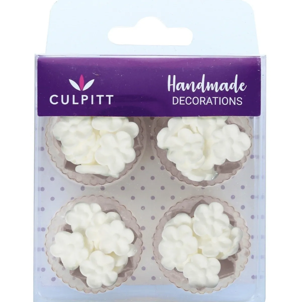 Culpitt Suikerdecoratie Mini Bloesems Wit 48st. Clearance