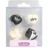 Culpitt Suikerdecoratie Mr&Mrs 25mm. 12 stuks Outlet