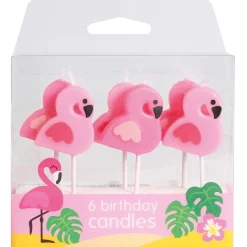 Culpitt Taartkaarsjes Flamingo 6st. Outlet