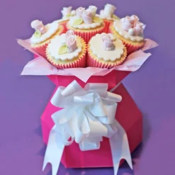 BrandNewCake Cupcake Doos Boeket Wit Ø18x19cm New