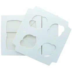 BrandNewCake Cupcake Doosje 4 Wit (incl. tray met venster) 25st. Discount