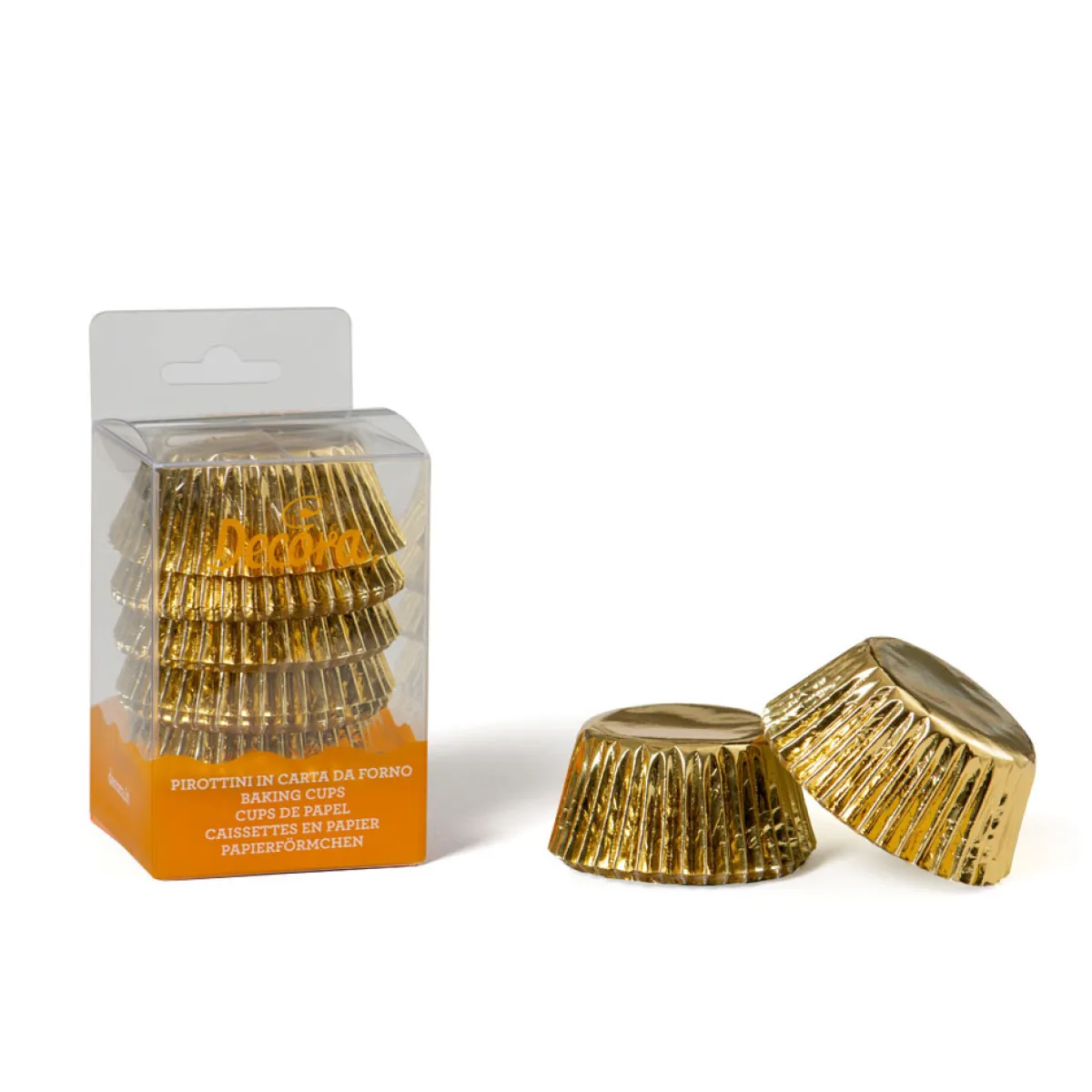Decora Cupcake Vormpjes Goud Ø50x32(h) mm 60 stuks Sale
