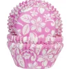 House of Marie Cupcake Vormpjes HoM Aloha Bloem Roze 50x33mm. 50st. Hot