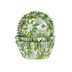 House of Marie Cupcake Vormpjes HoM Bladeren Groen 50x33mm. 50st. Hot