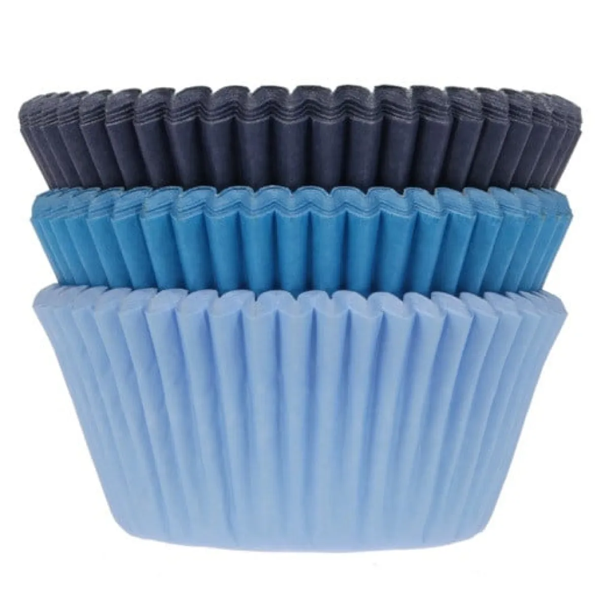 House of Marie Cupcake Vormpjes HoM Blauw Assortiment 50x33mm. 75st. Clearance