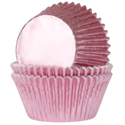 House of Marie Cupcake Vormpjes HoM Folie Baby Roze 51x38mm. 500st. Clearance