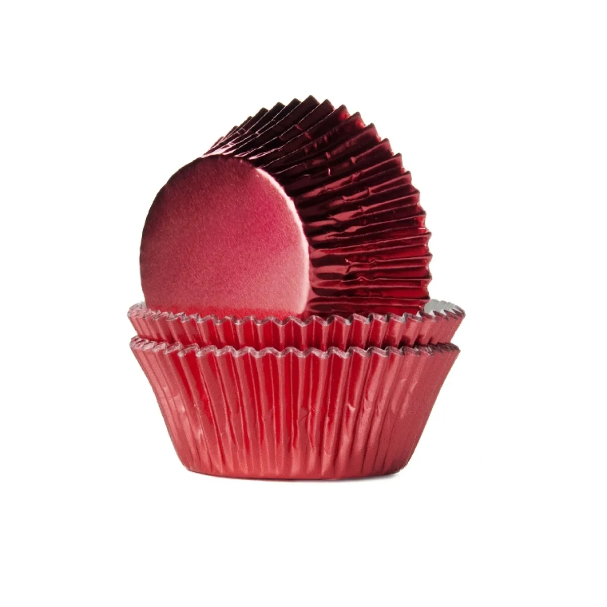 House of Marie Cupcake Vormpjes HoM Folie Rood 51x38mm. 24st. Hot