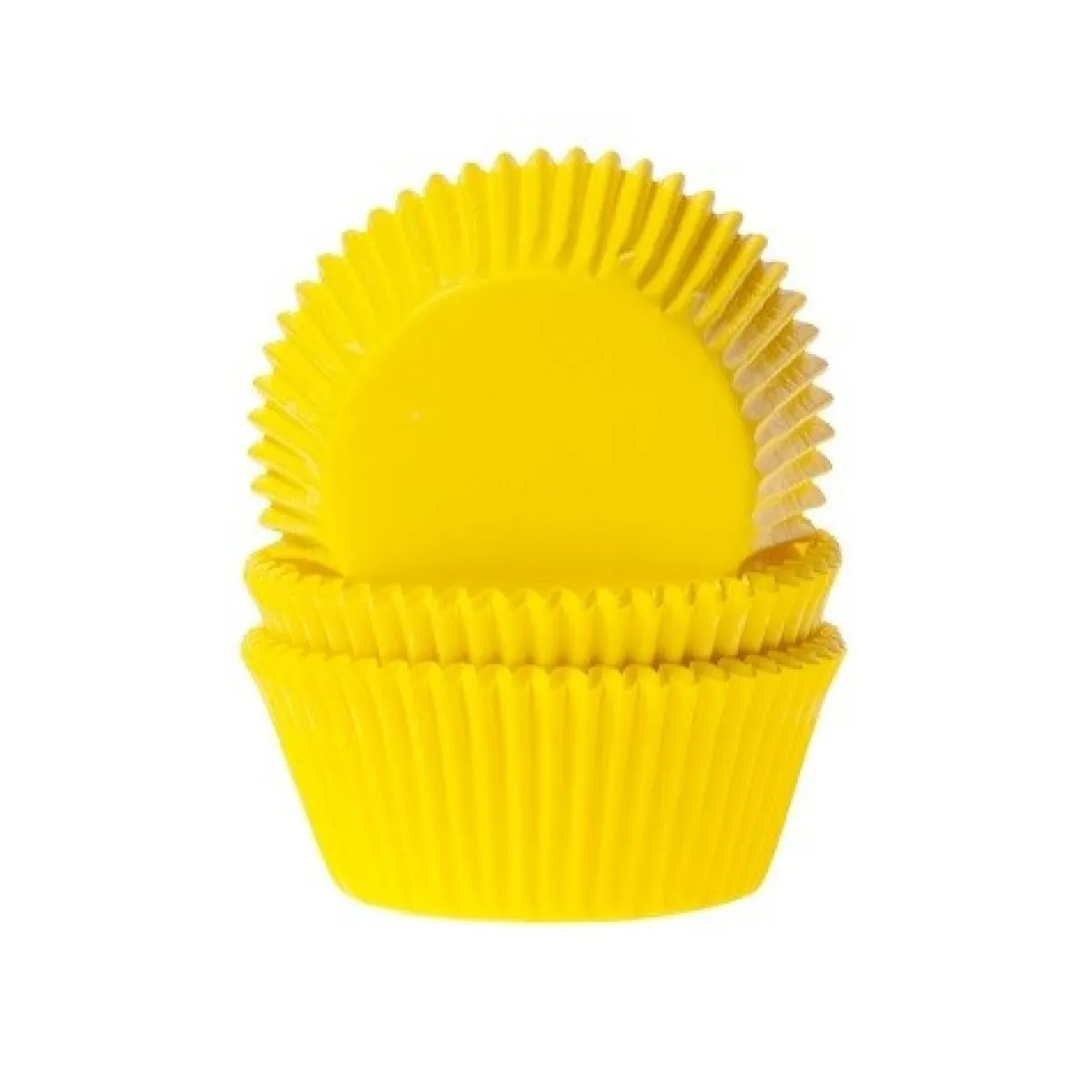 House of Marie Cupcake Vormpjes HoM Geel 50x33mm. 500st. Best