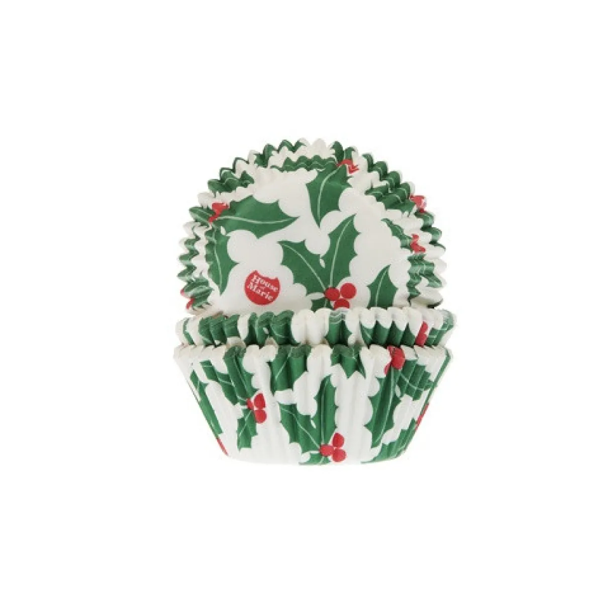 House of Marie Cupcake Vormpjes HoM Hulstblad met bes 50x33mm. 50st. Online
