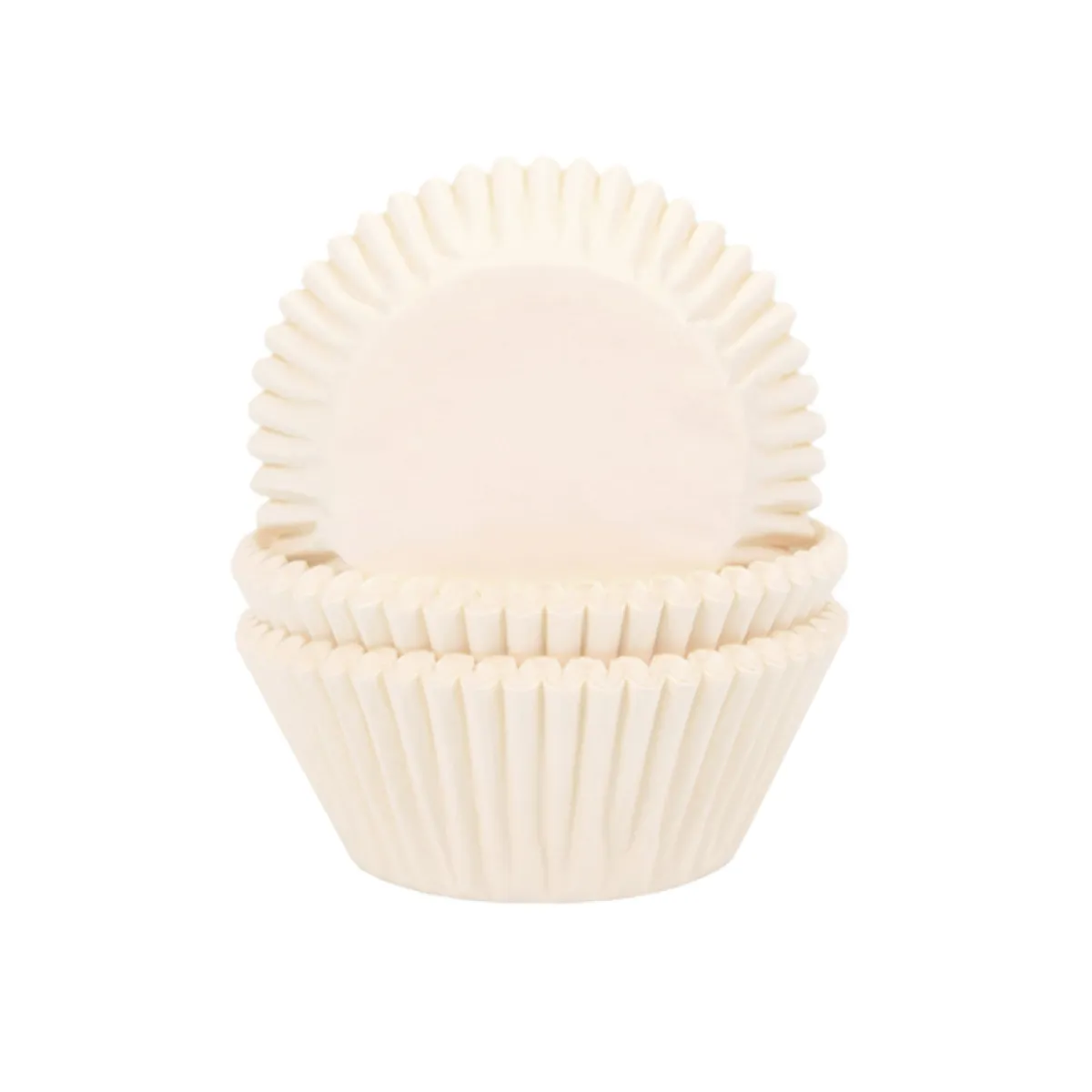 House of Marie Cupcake Vormpjes HoM Ivoor 50x33mm. 50st. New
