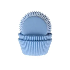 House of Marie Cupcake Vormpjes HoM Licht Blauw 50x33mm. 50st. Sale