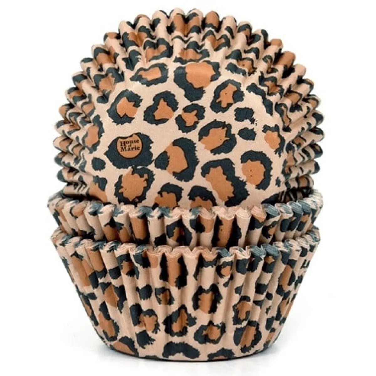 House of Marie Cupcake Vormpjes HoM Luipaard 50x33mm. 50st. Sale