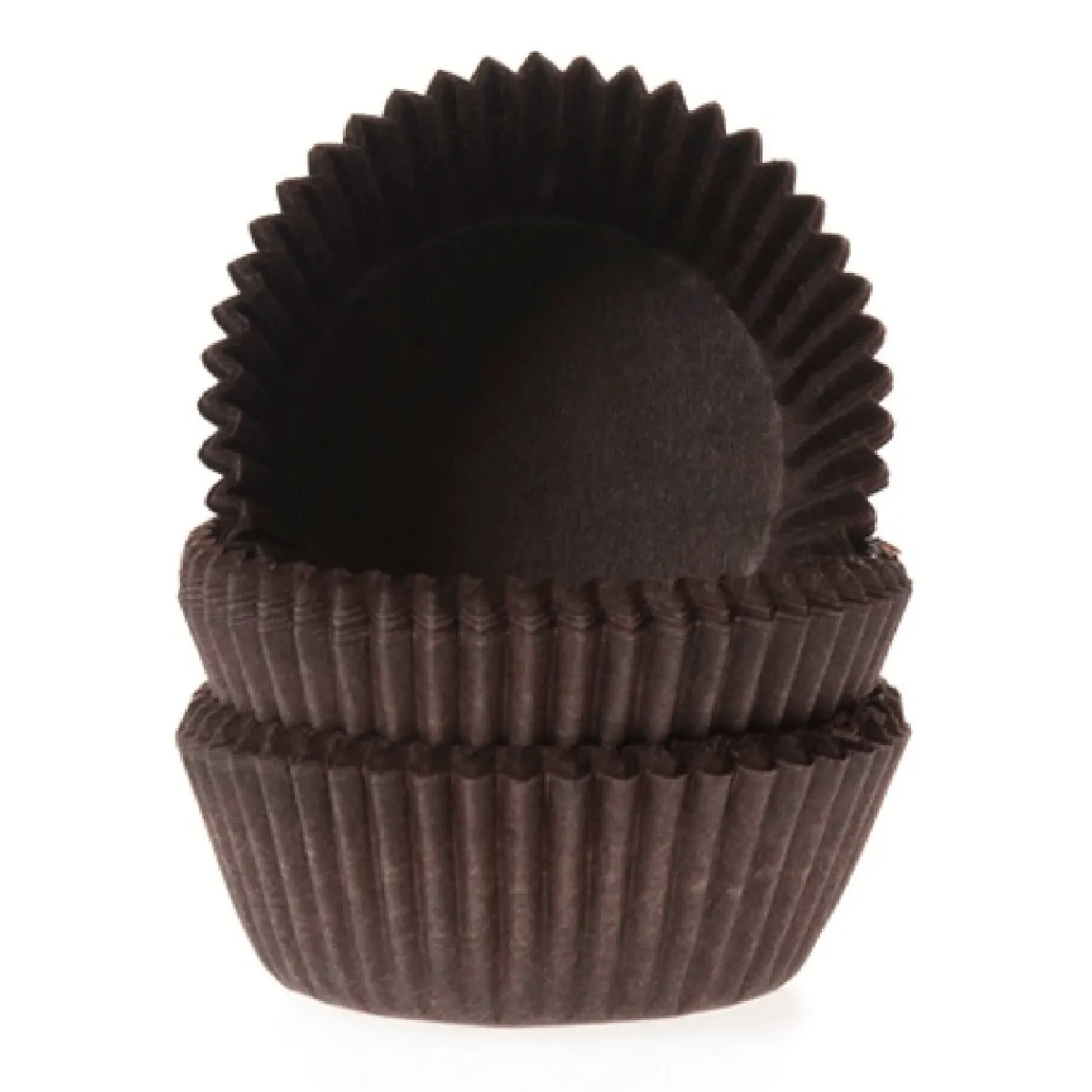 House of Marie Cupcake Vormpjes HoM MINI Bruin 35x23mm. 500st. Hot