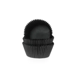 House of Marie Cupcake Vormpjes HoM MINI Zwart 35x23mm. 500st. Clearance