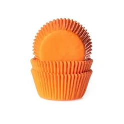 House of Marie Cupcake Vormpjes HoM Oranje 50x33mm. 500st. New