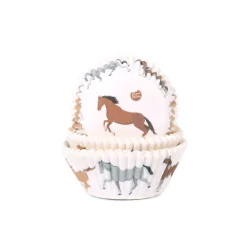 House of Marie Cupcake Vormpjes HoM Paarden 50x33mm. 50st.