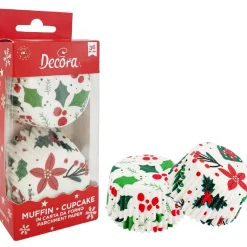 Decora Cupcake Vormpjes Kerst Best Wishes Ø50x32(h)mm 36 stuks Online