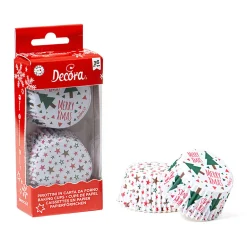Decora Cupcake Vormpjes Kerst Sterren Ø50x32(h) mm 36 stuks Outlet