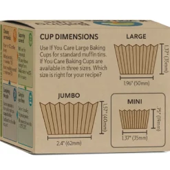 If You Care Cupcake Vormpjes Kraft Mini Ongebleekt 35x19mm 90st. Best