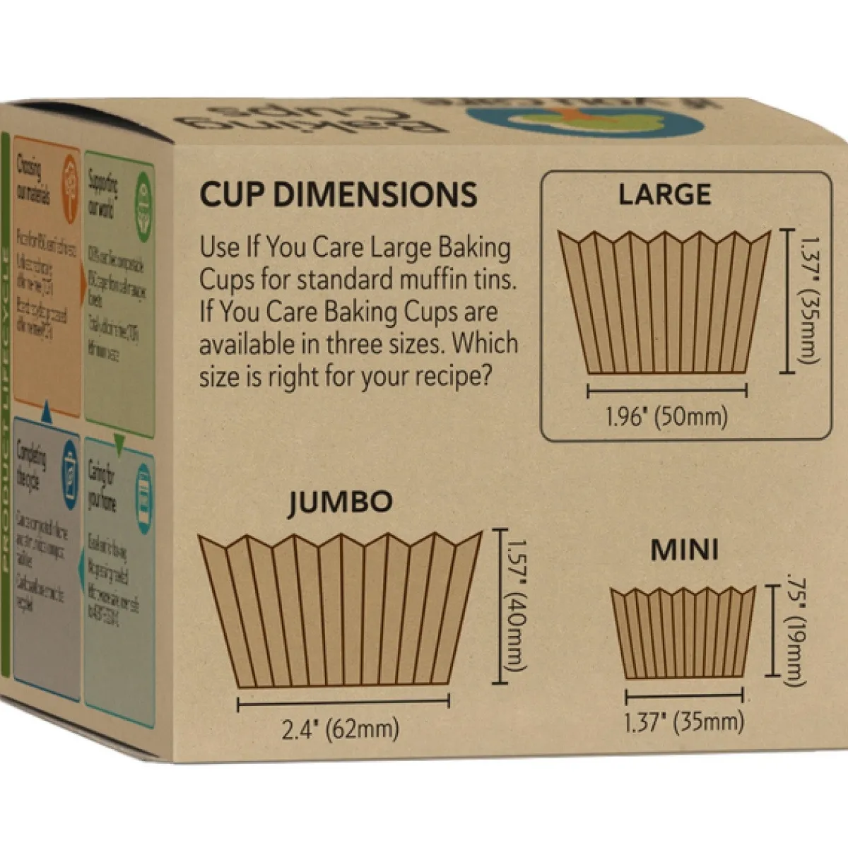 If You Care Cupcake Vormpjes Kraft Ongebleekt 50x35mm 240st. Best